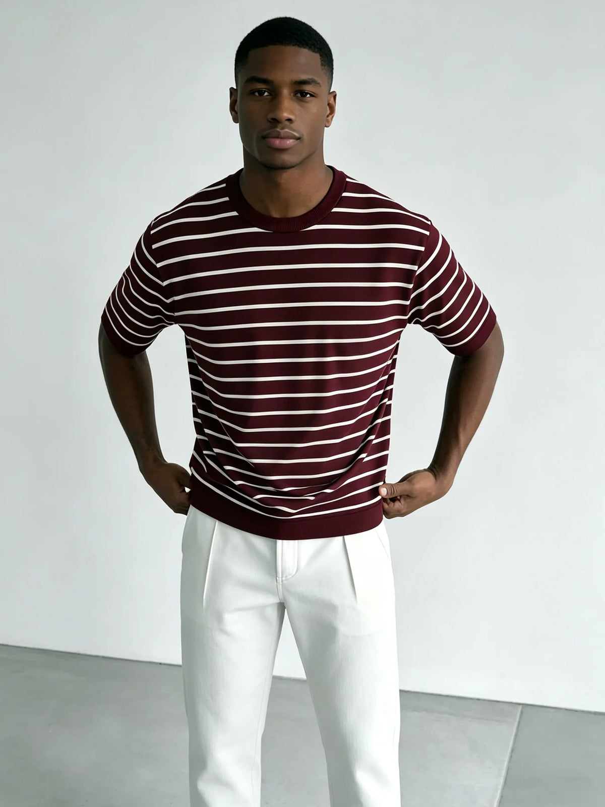 Milo Striped Knit Tee